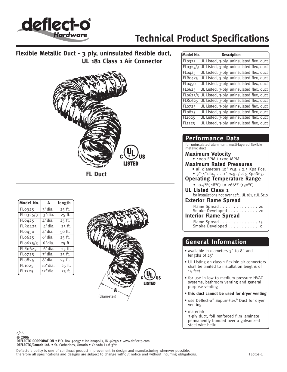 Deflecto FLR Series User Manual | 1 page