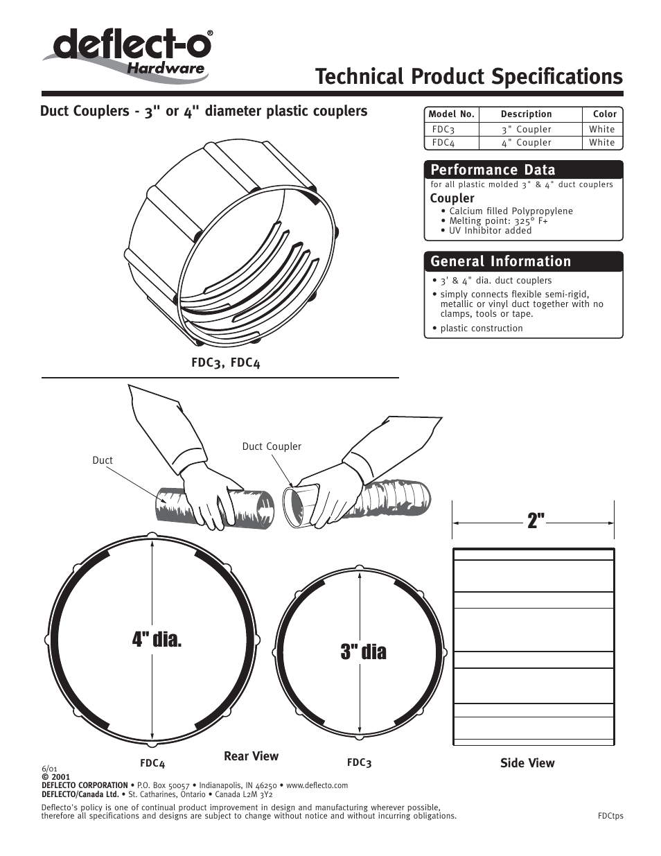 Deflecto FDC4 User Manual | 1 page