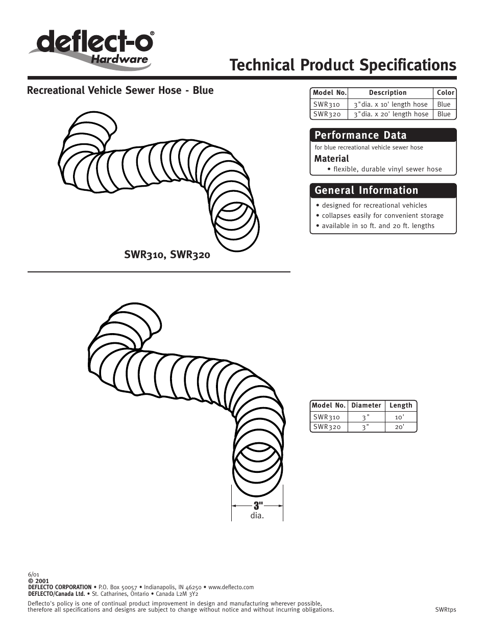 Deflecto SWR320 User Manual | 1 page