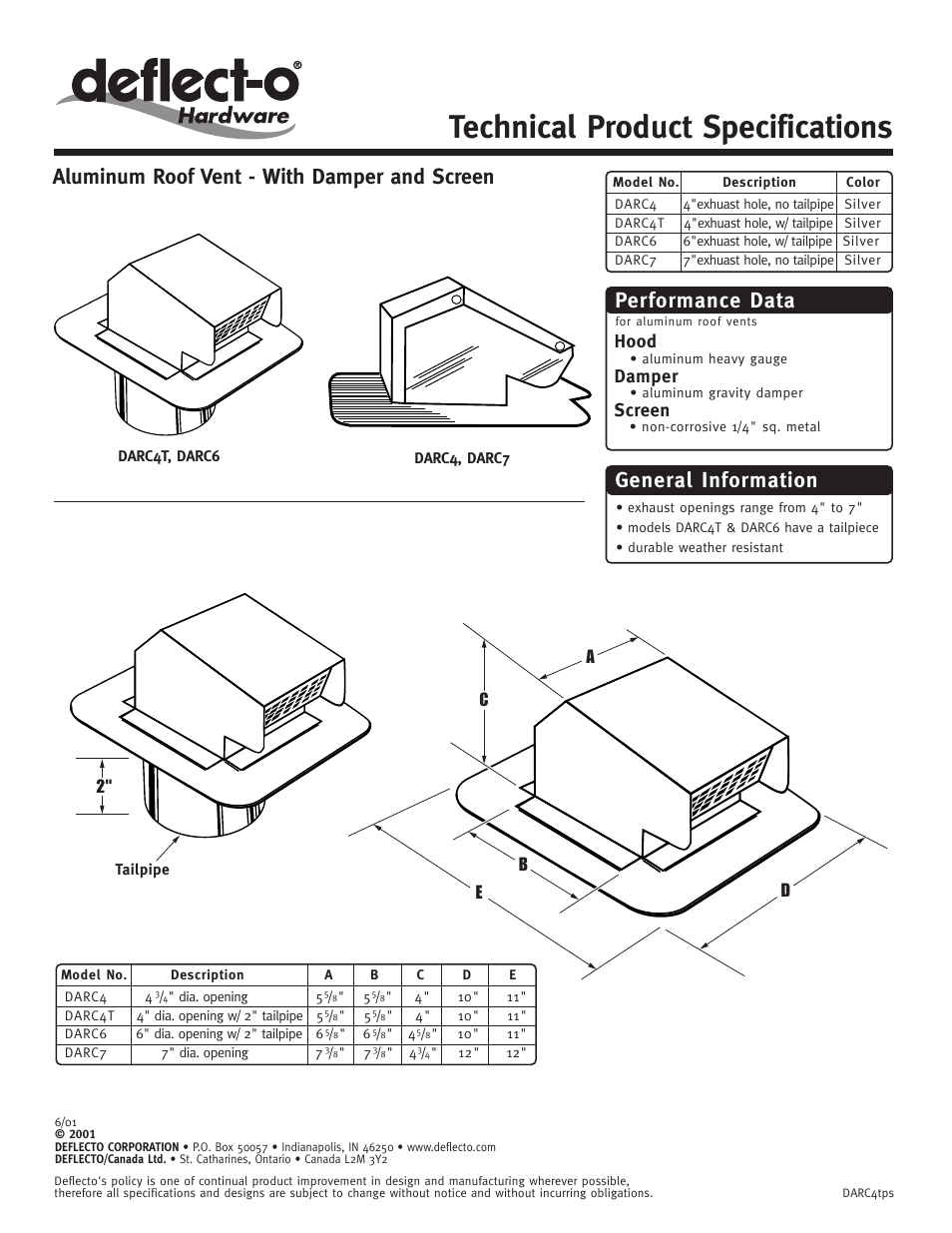 Deflecto DARC7 User Manual | 1 page