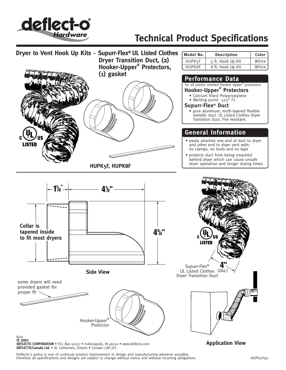 Deflecto HUPK8F User Manual | 1 page