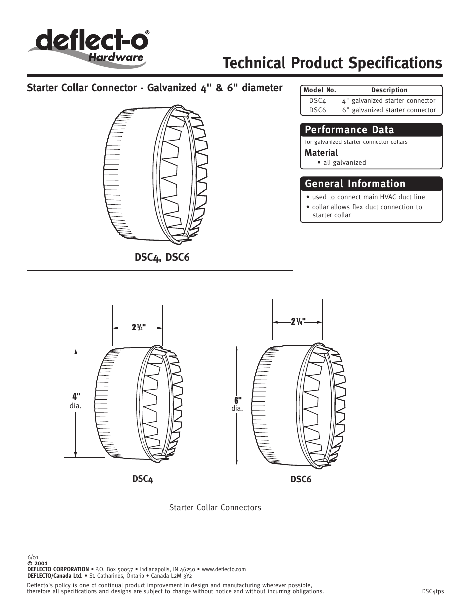 Deflecto DSC6 User Manual | 1 page