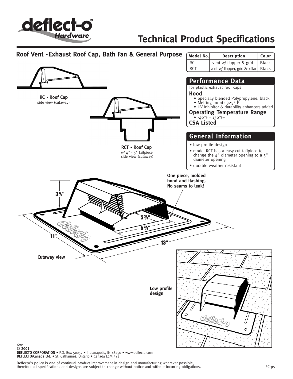 Deflecto RCT User Manual | 1 page