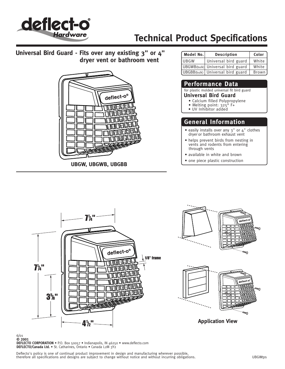 Deflecto UBGBB(bulk) User Manual | 1 page