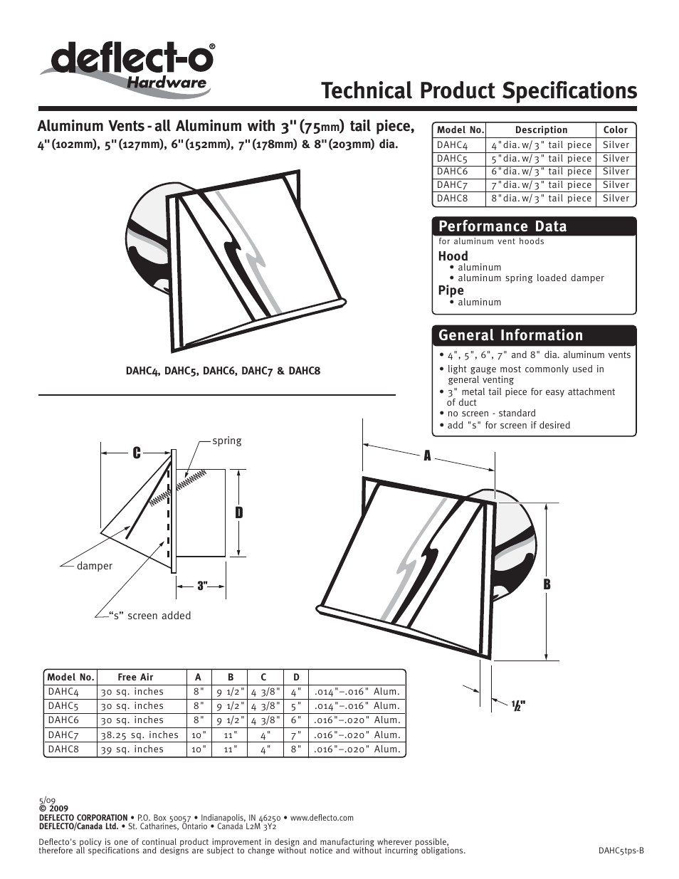 Deflecto DAHC8 User Manual | 1 page