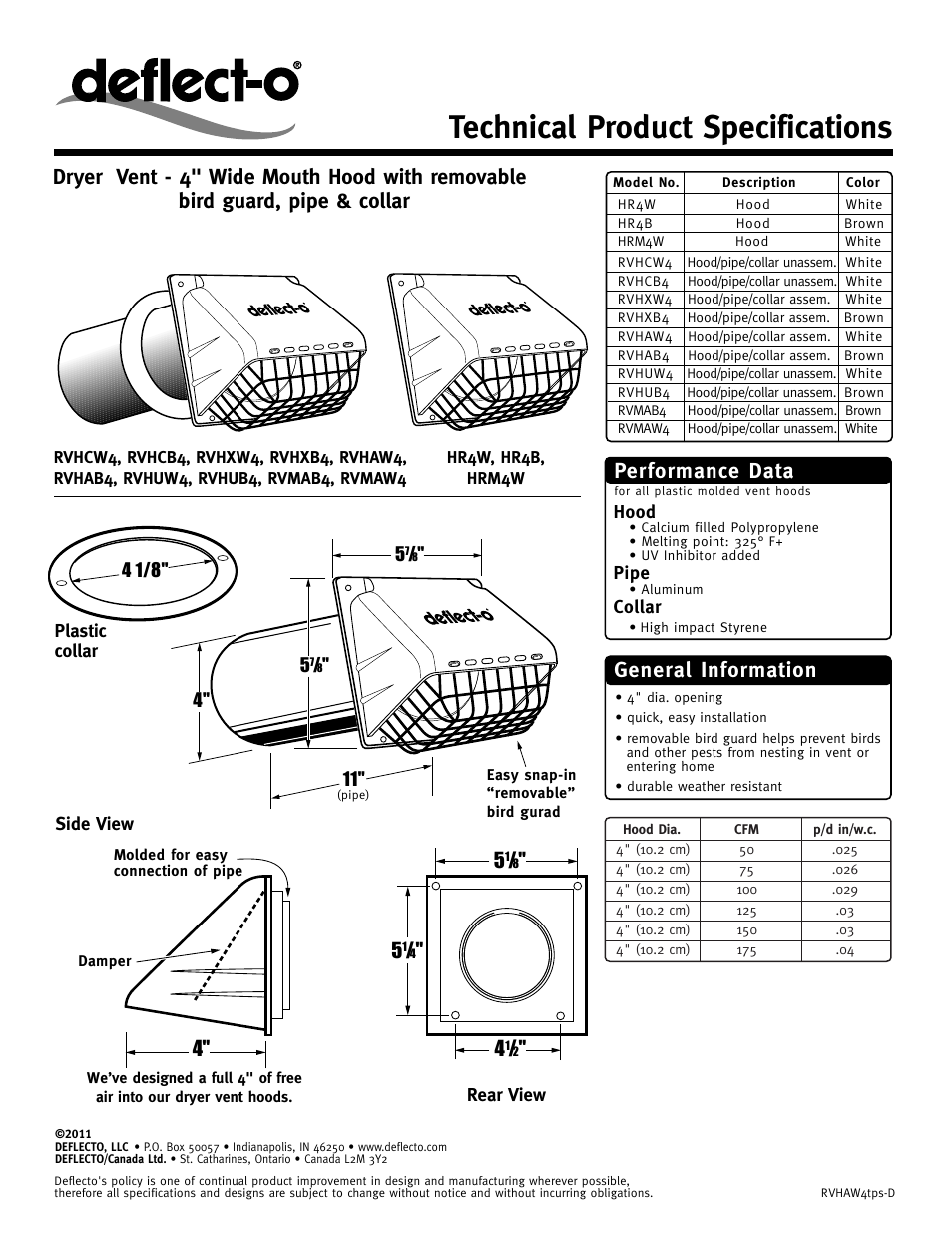 Deflecto RVMAW4 User Manual | 1 page