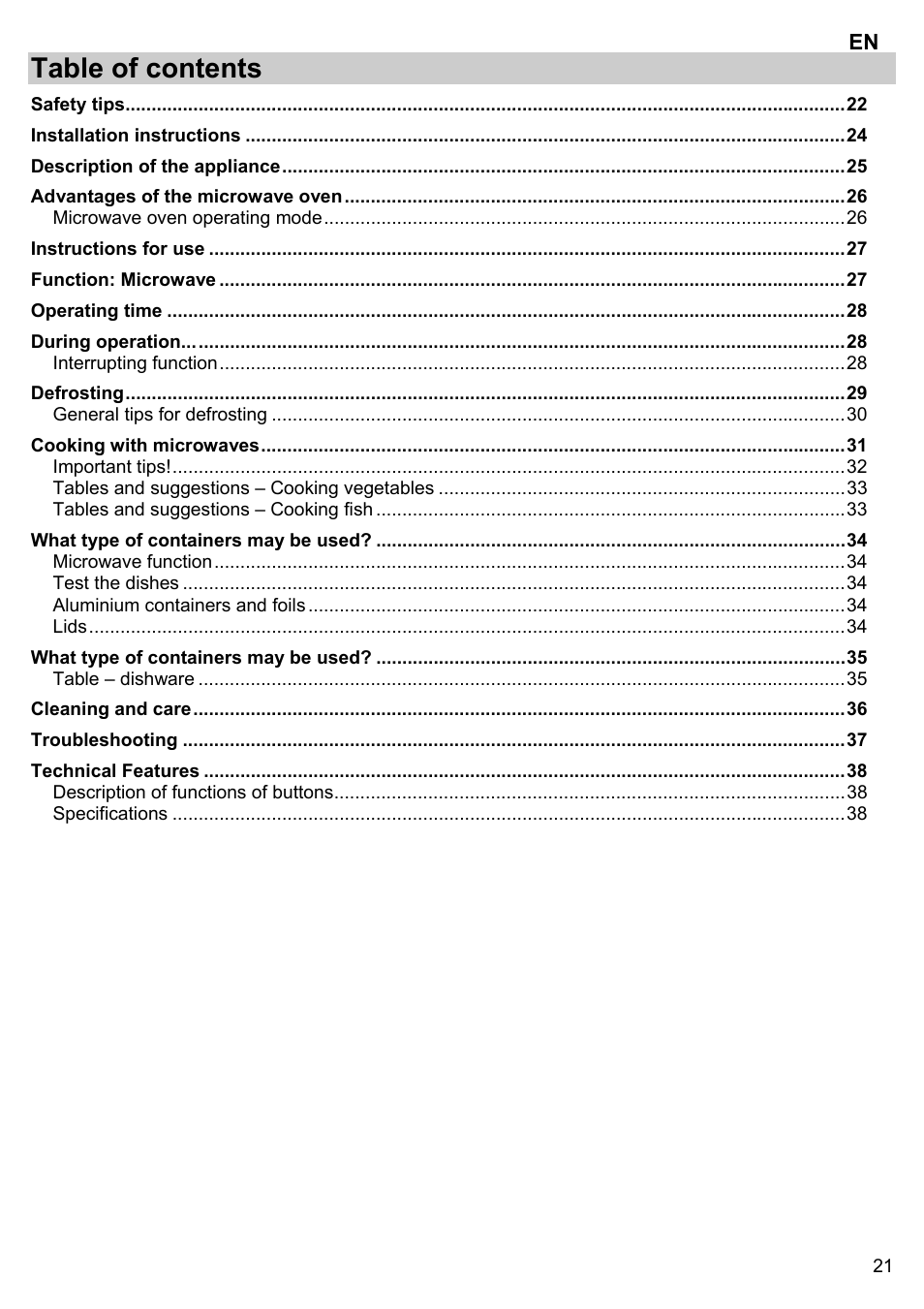Gorenje BM 1120 AX User Manual | Page 23 / 100