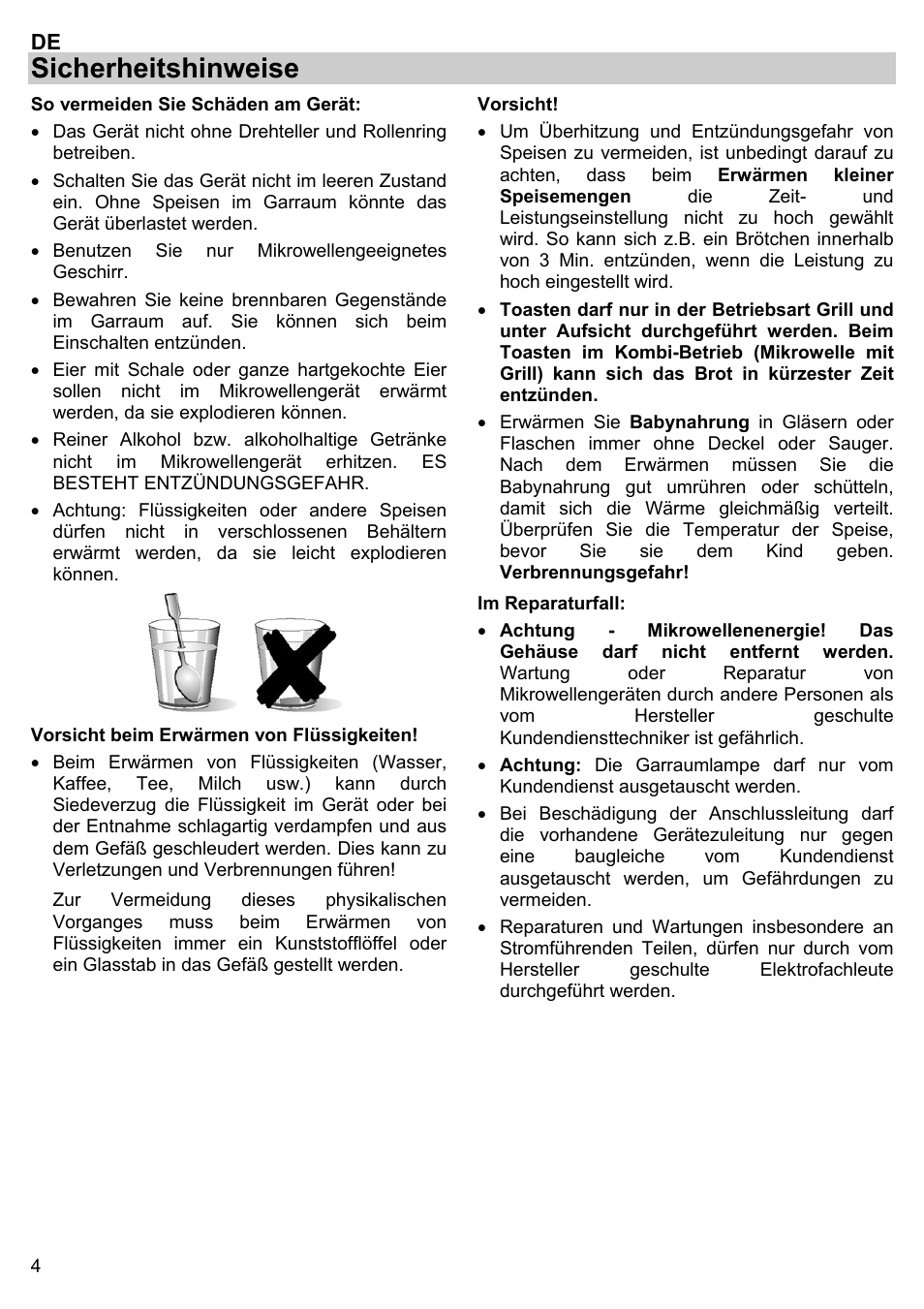 Sicherheitshinweise | Gorenje BM 1120 AX User Manual | Page 6 / 100