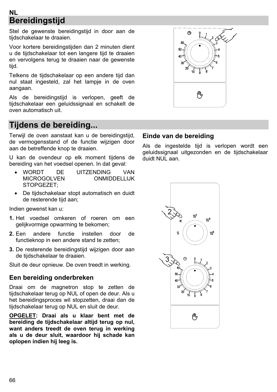 Bereidingstijd, Tijdens de bereiding | Gorenje BM 1120 AX User Manual | Page 68 / 100