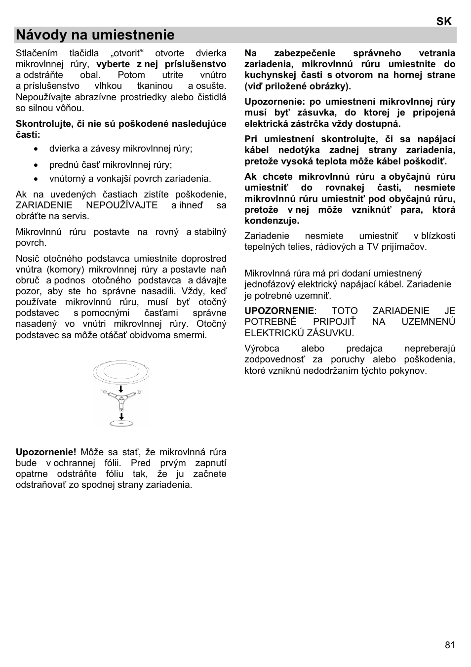 Návody na umiestnenie | Gorenje BM 1120 AX User Manual | Page 83 / 100