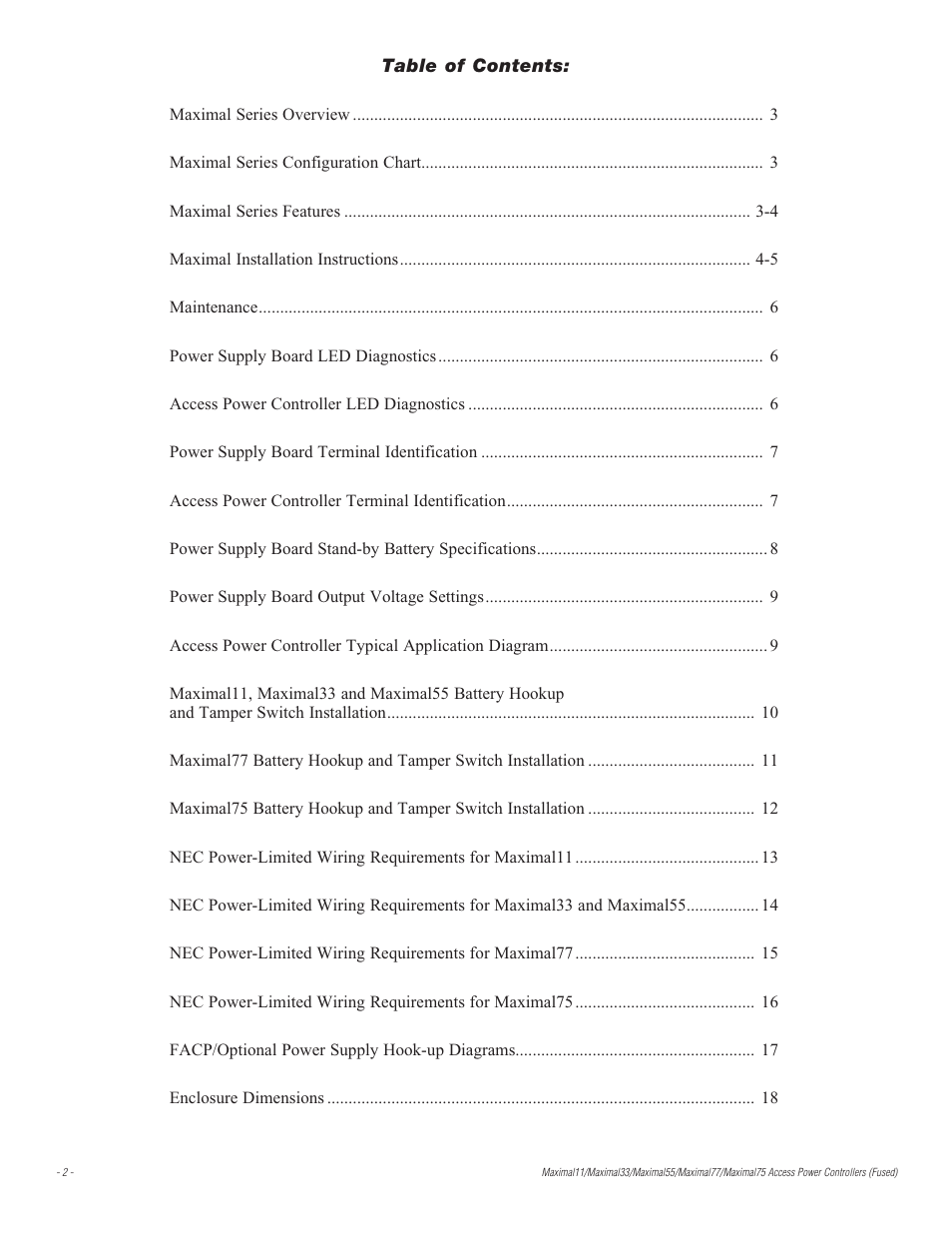 Altronix Maximal77 Installation Instructions User Manual | Page 2 / 20
