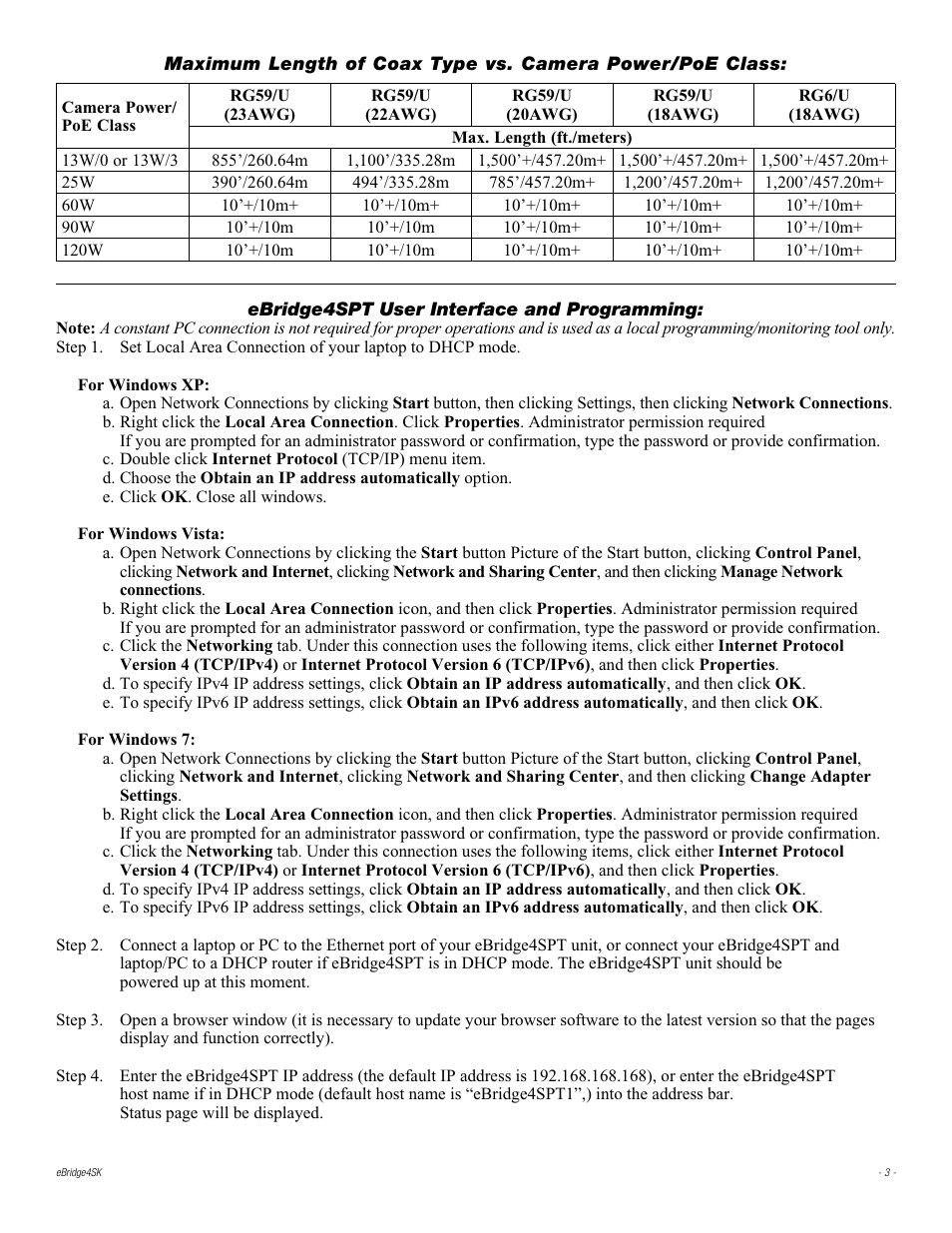 Altronix eBridge4SPT Installation Instructions User Manual | Page 3 / 8