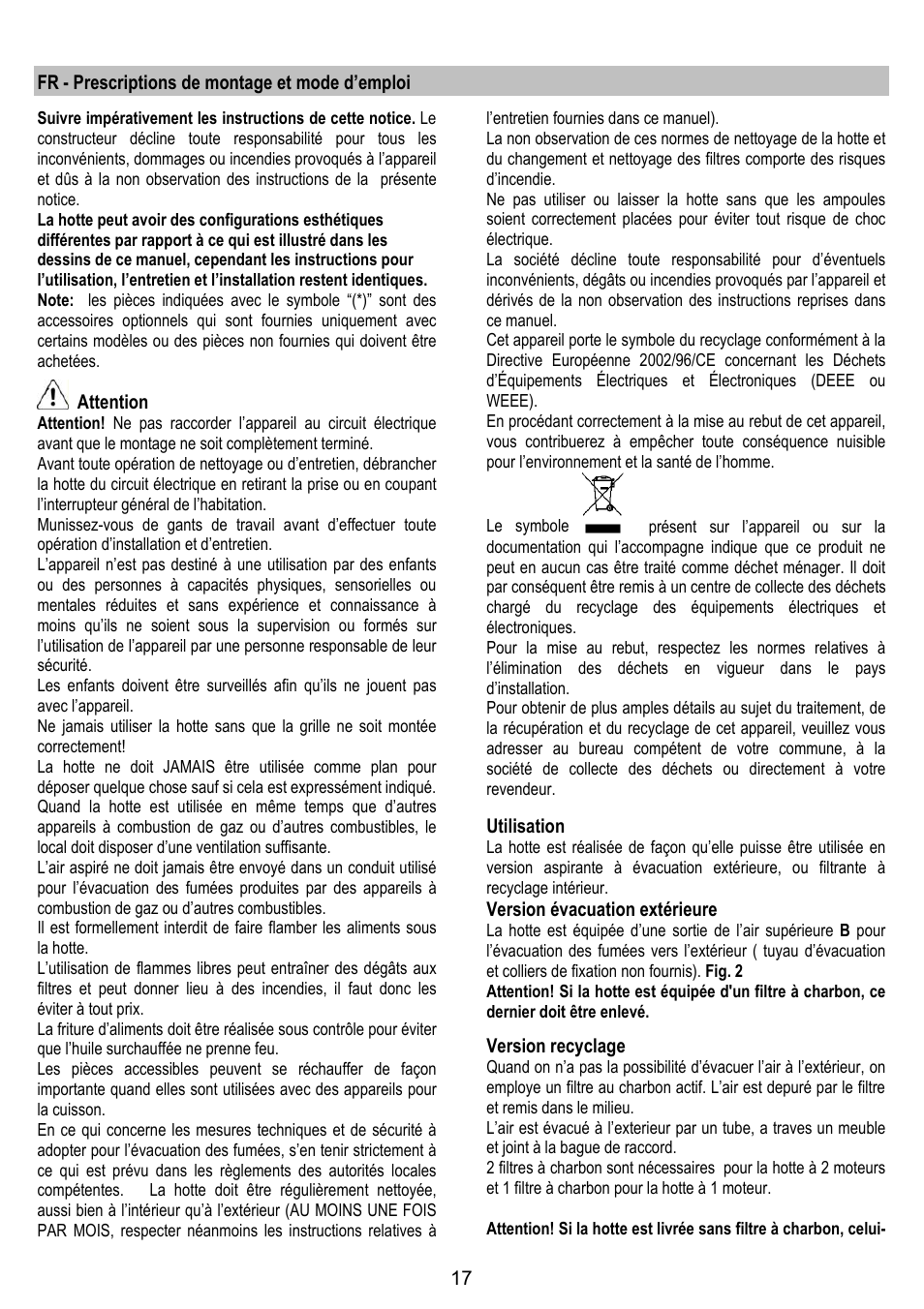 Gorenje DF 6115 E User Manual | Page 17 / 96