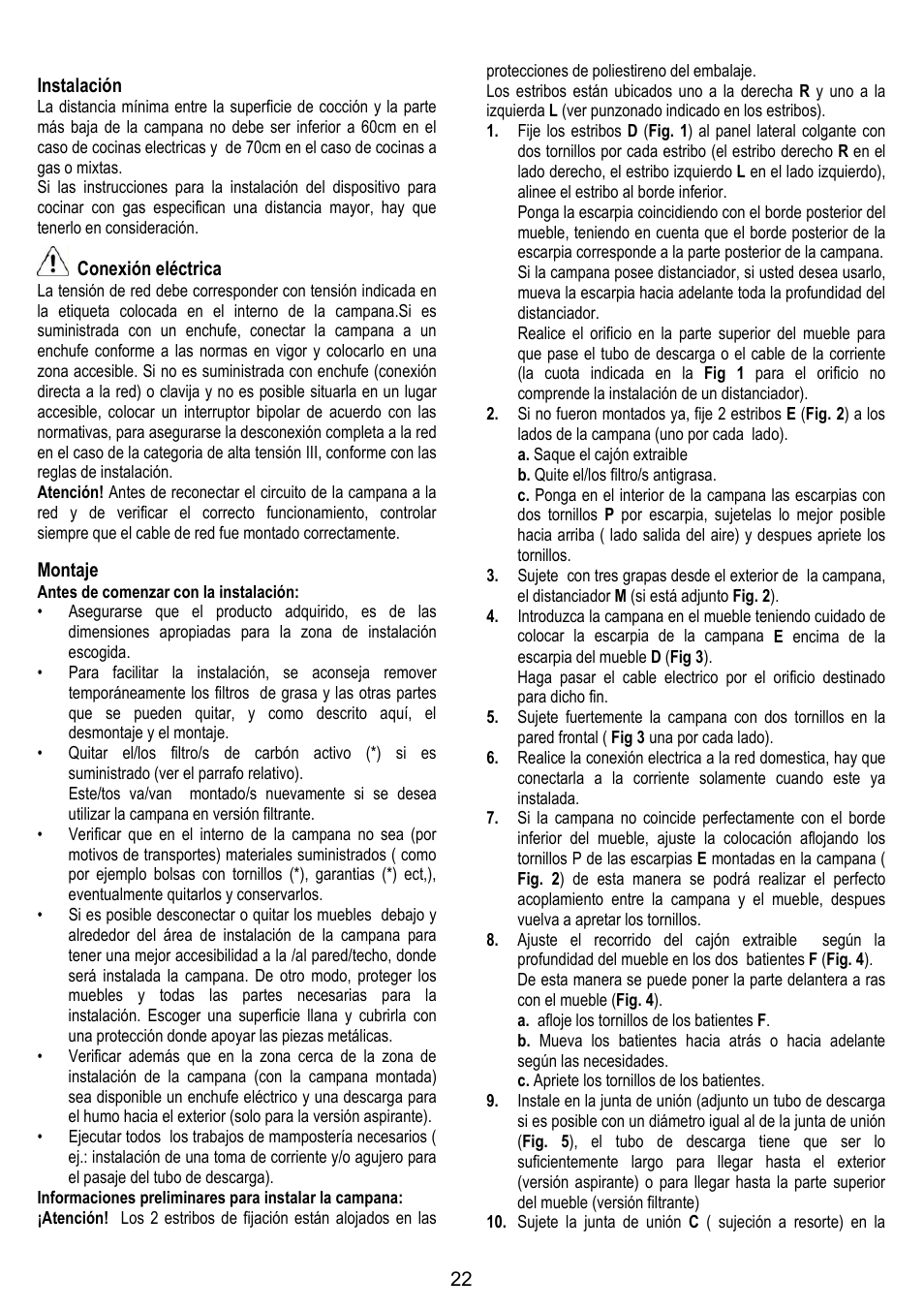 Gorenje DF 6115 E User Manual | Page 22 / 96
