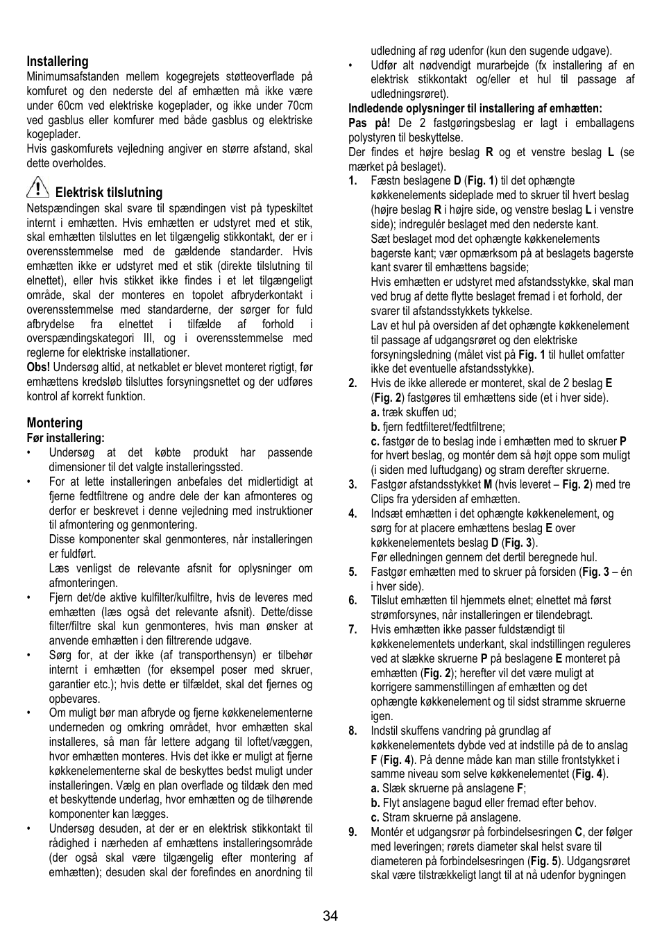 Gorenje DF 6115 E User Manual | Page 34 / 96