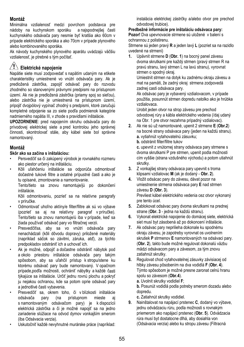 Gorenje DF 6115 E User Manual | Page 55 / 96