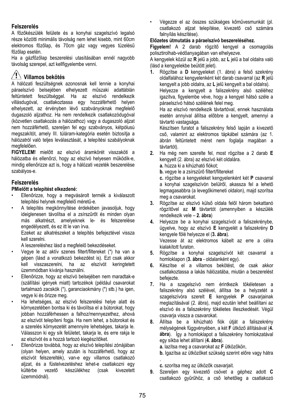 Gorenje DF 6115 E User Manual | Page 75 / 96