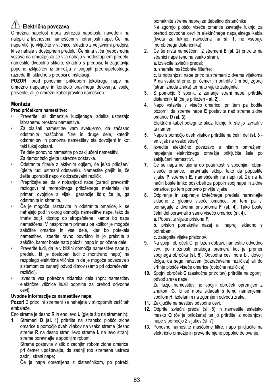 Gorenje DF 6115 E User Manual | Page 83 / 96