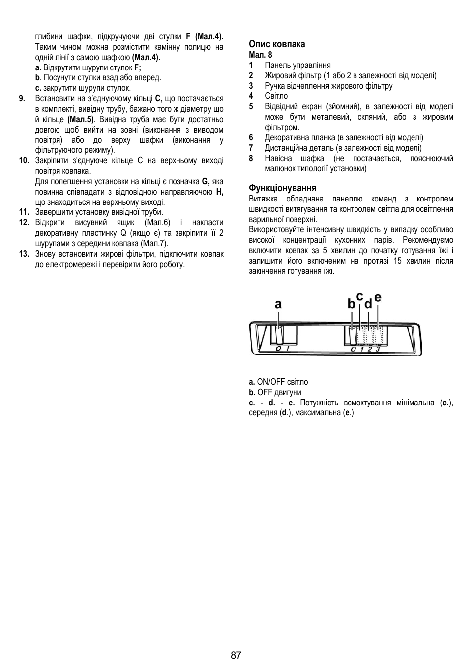 Gorenje DF 6115 E User Manual | Page 87 / 96