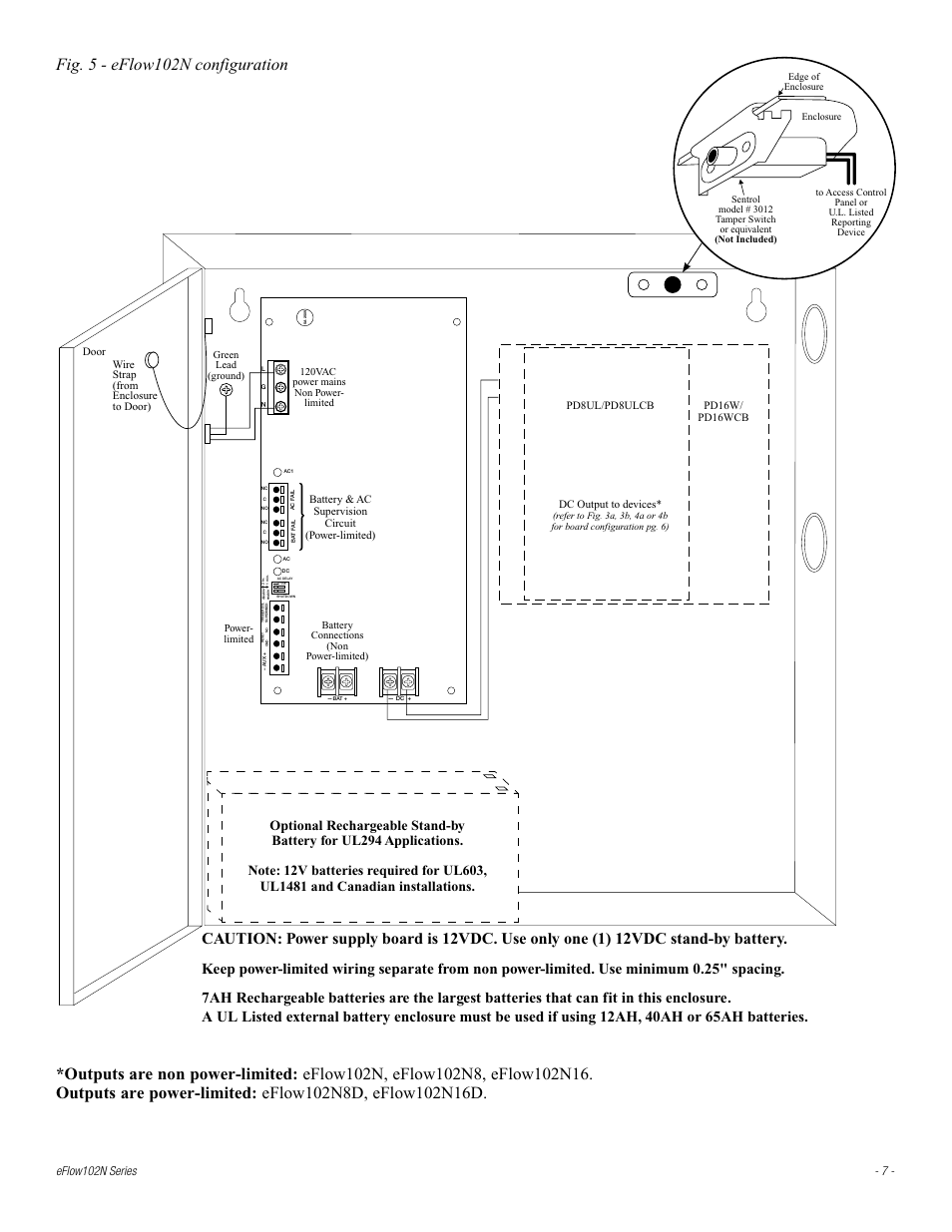 Eflow102n series - 7 | Altronix eFlow102NX16D Installation Instructions User Manual | Page 7 / 16
