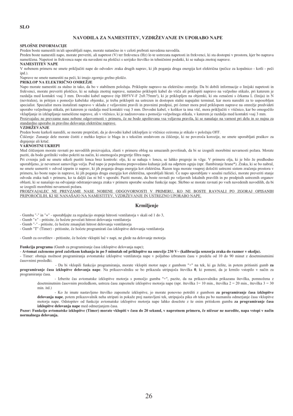 Gorenje DVG 8545 AX User Manual | Page 26 / 32