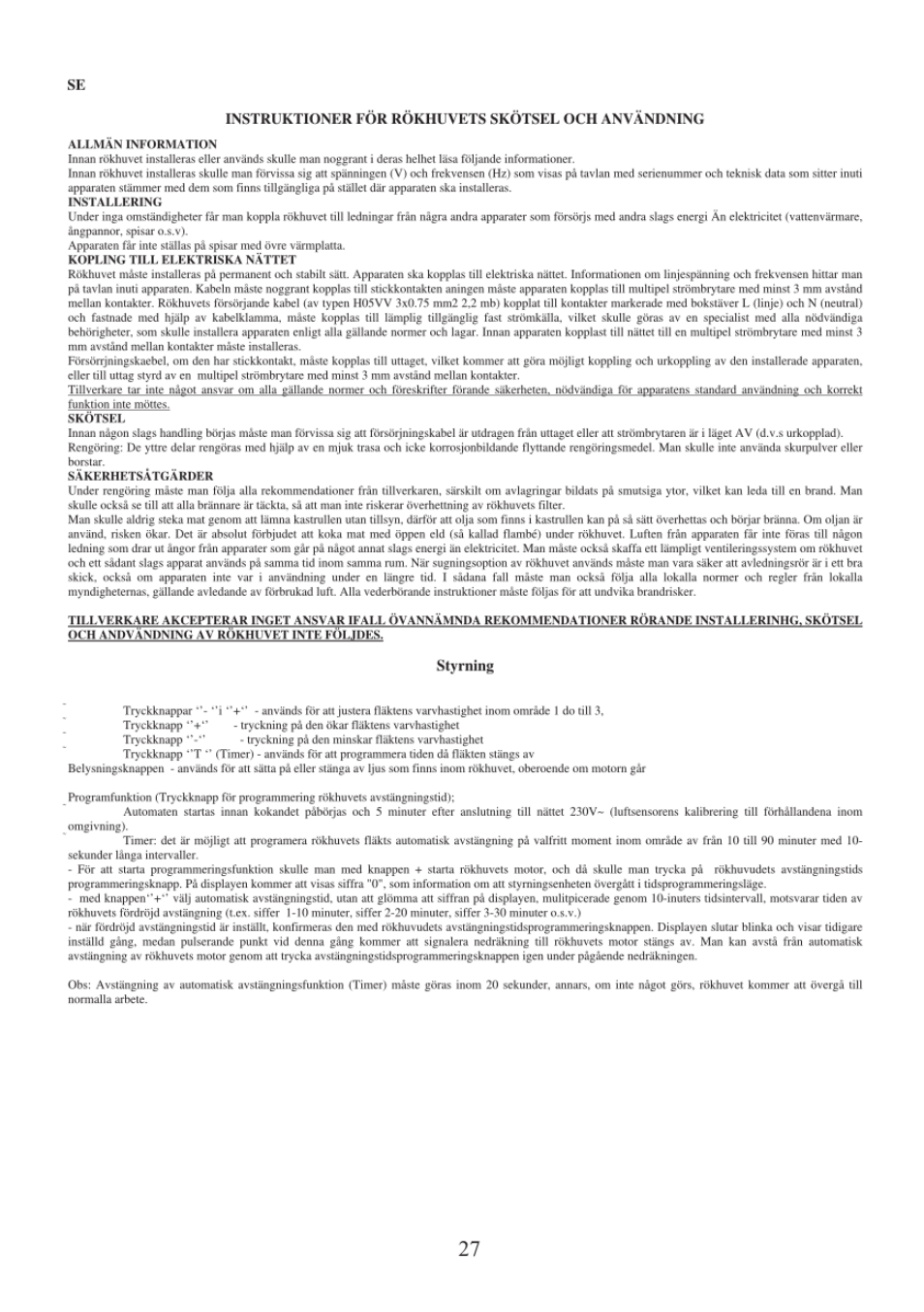 Gorenje DVG 8545 AX User Manual | Page 27 / 32