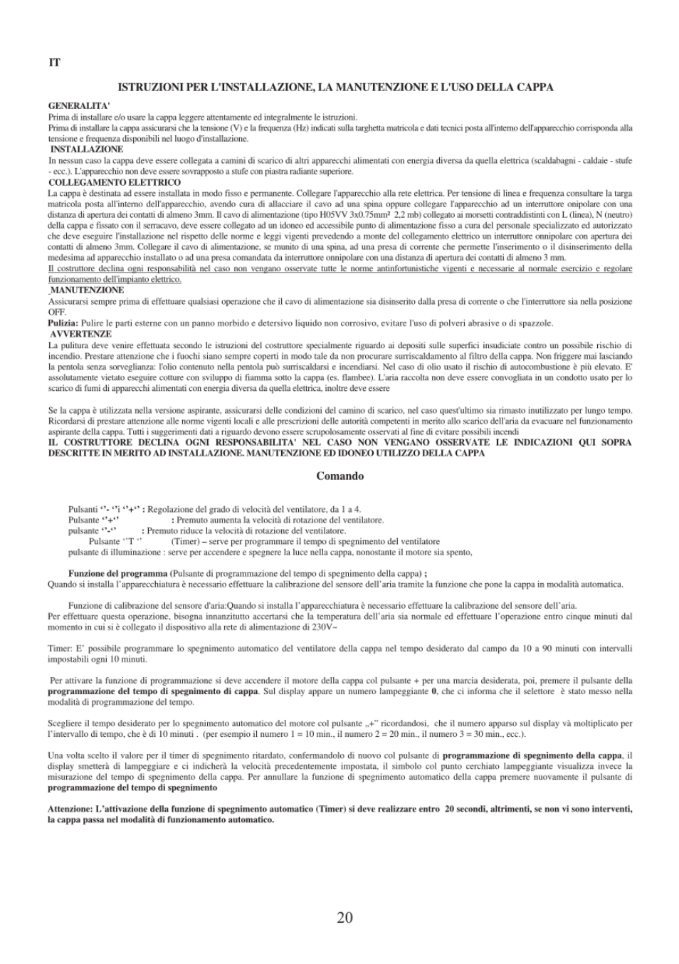 Comando | Gorenje DVG 8545 AX User Manual | Page 30 / 32