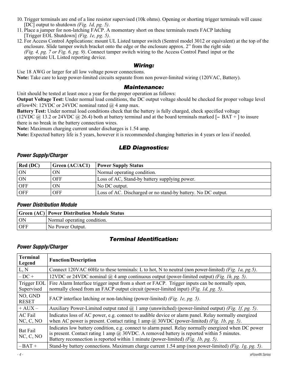 Altronix eFlow4NX8D Installation Instructions User Manual | Page 4 / 16