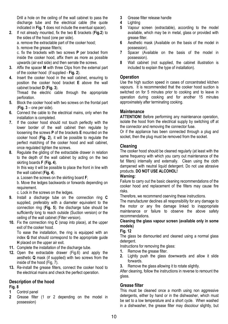 Gorenje DF 6115 W User Manual | Page 10 / 76
