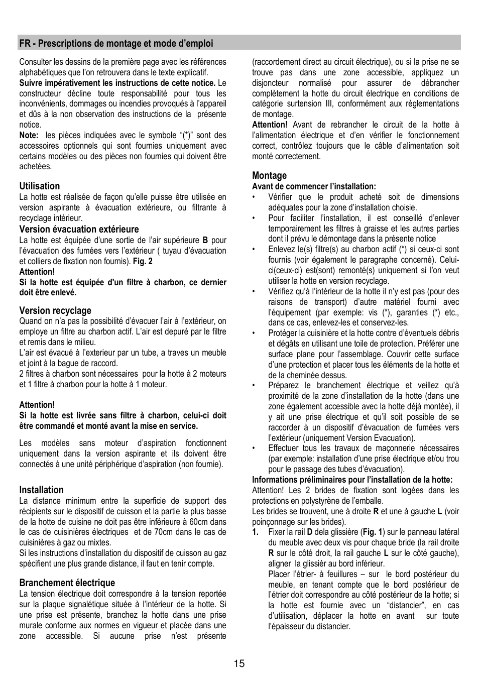 Gorenje DF 6115 W User Manual | Page 15 / 76