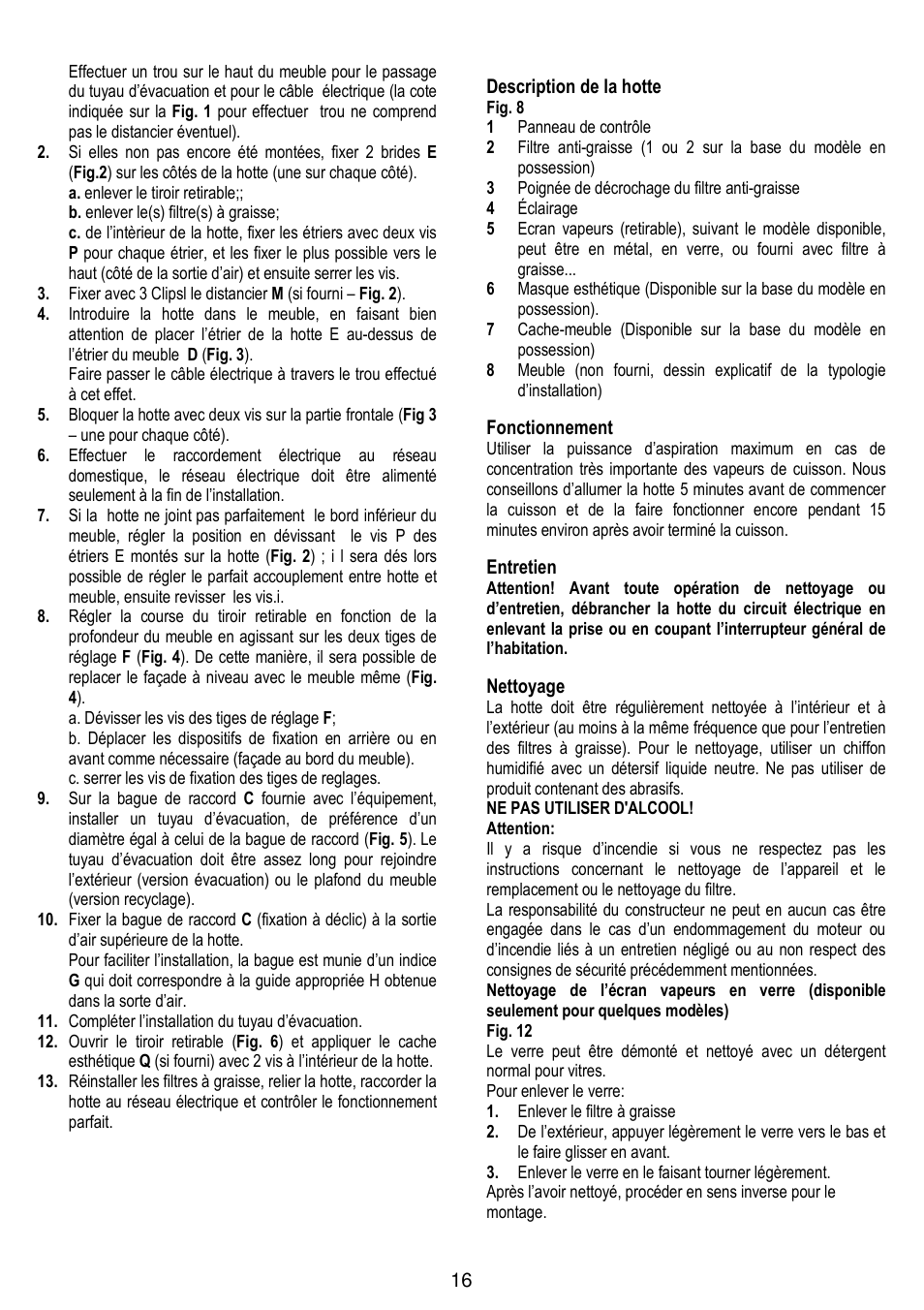 Gorenje DF 6115 W User Manual | Page 16 / 76