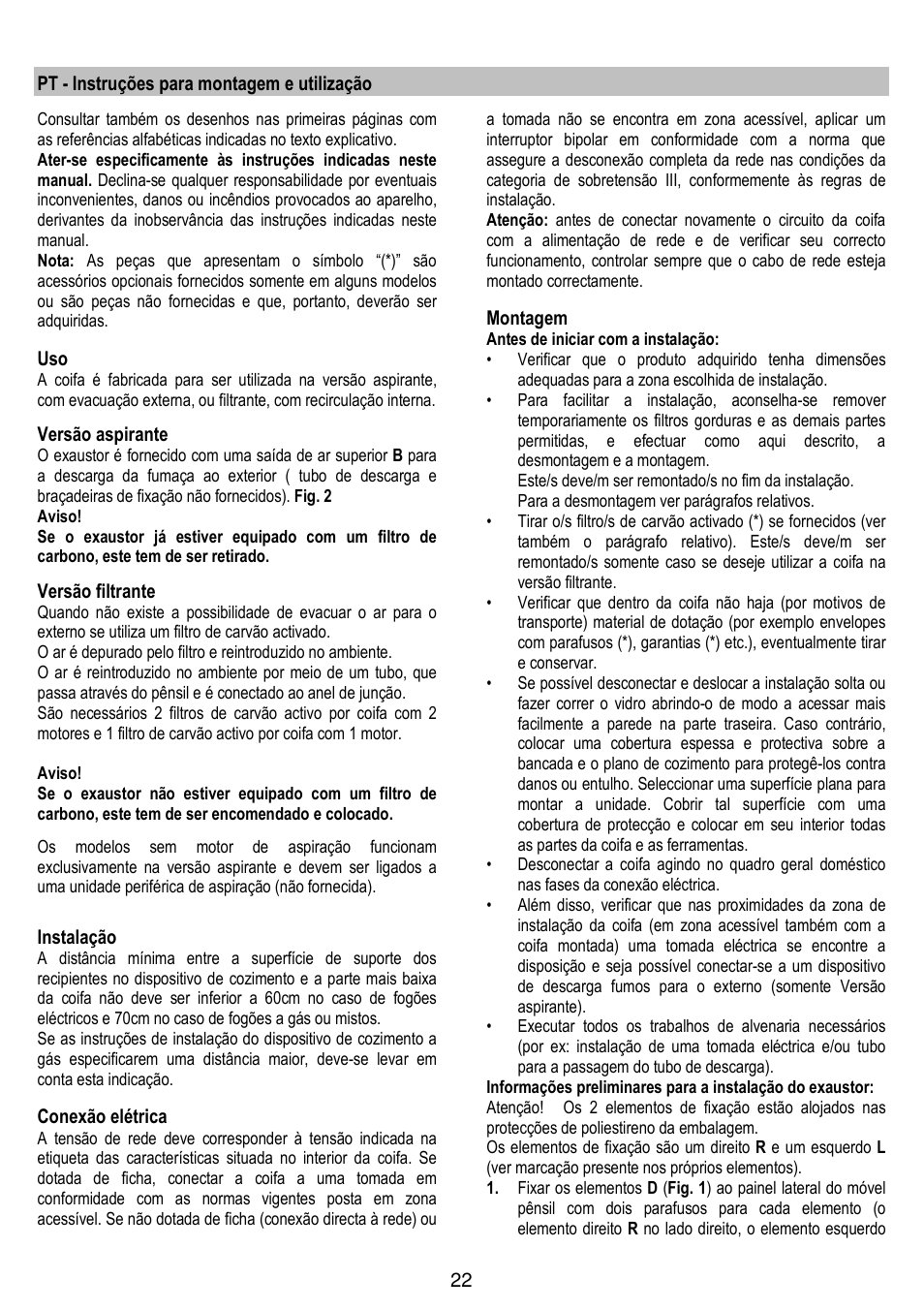 Gorenje DF 6115 W User Manual | Page 22 / 76