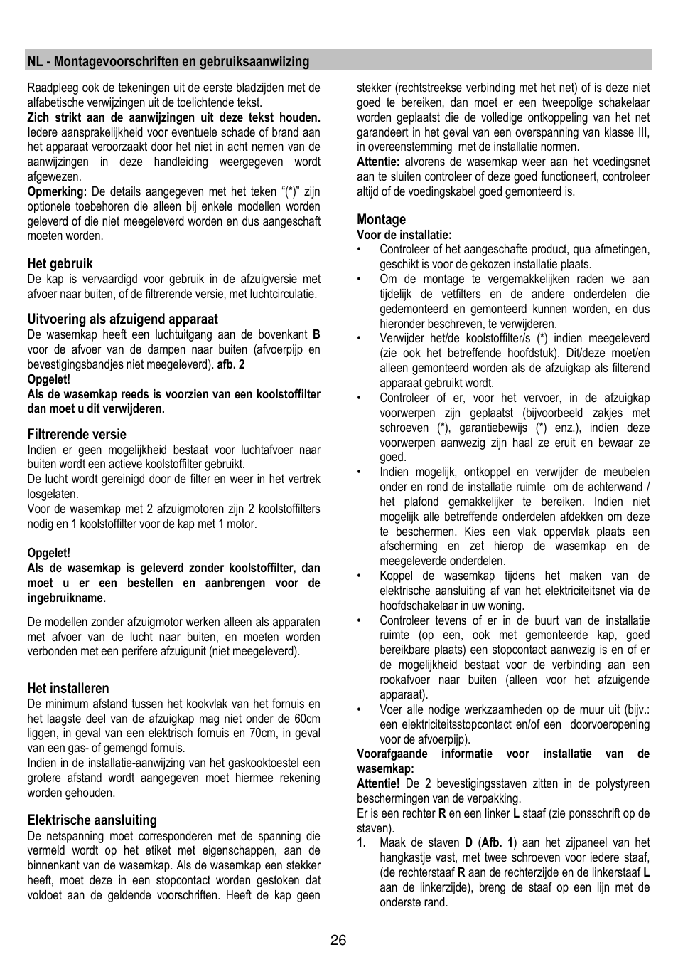Gorenje DF 6115 W User Manual | Page 26 / 76