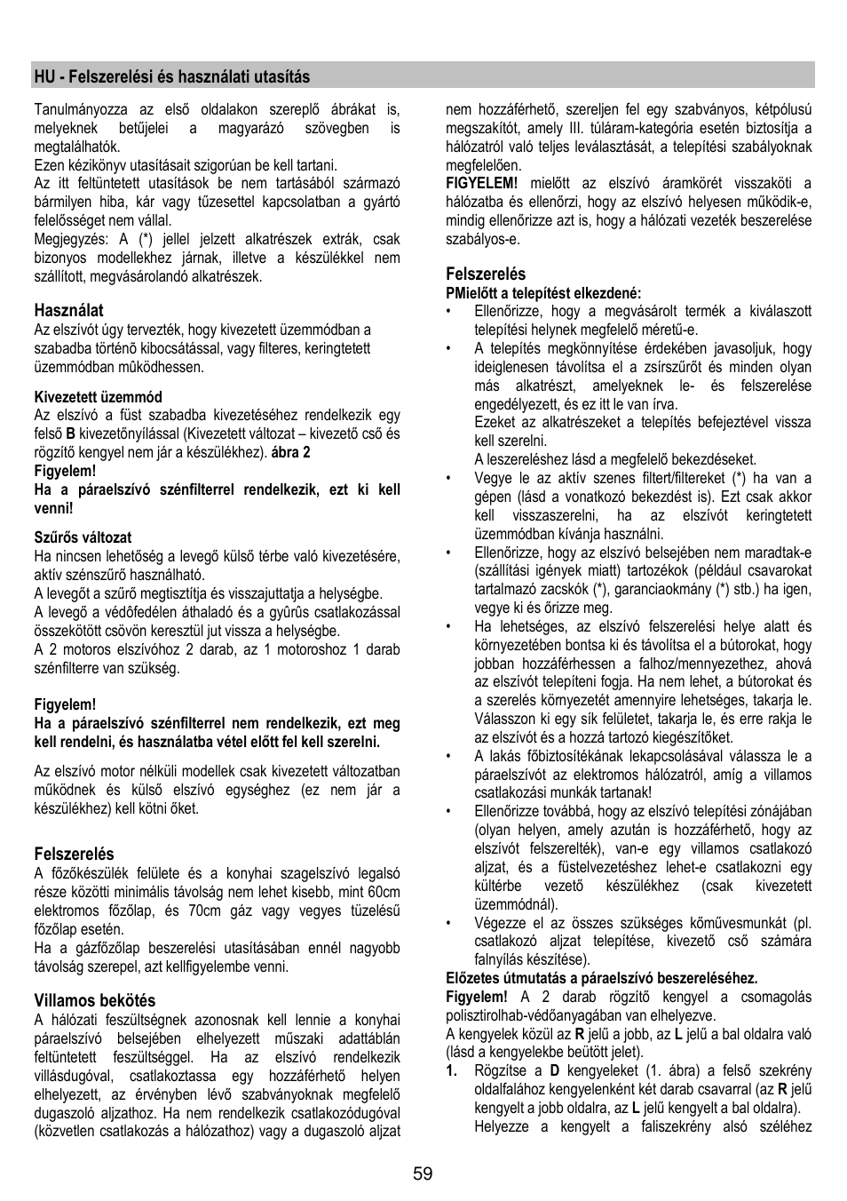 Gorenje DF 6115 W User Manual | Page 59 / 76