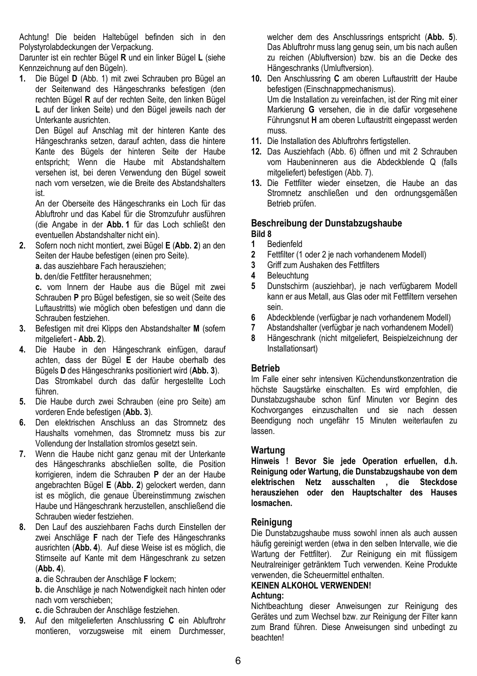 Gorenje DF 6115 W User Manual | Page 6 / 76
