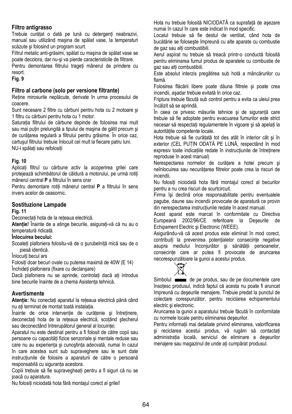 Gorenje DF 6115 W User Manual | Page 64 / 76