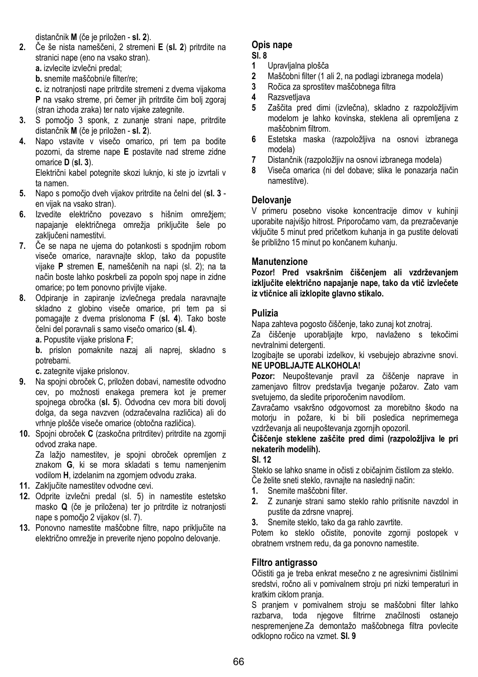 Gorenje DF 6115 W User Manual | Page 66 / 76