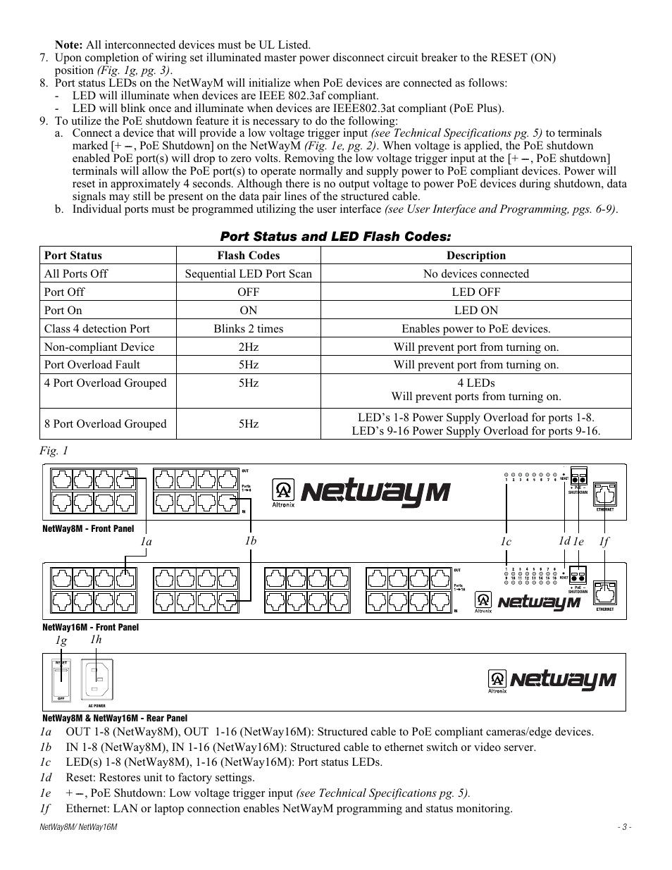 Altronix NetWay8M Installation Instructions User Manual | Page 3 / 12