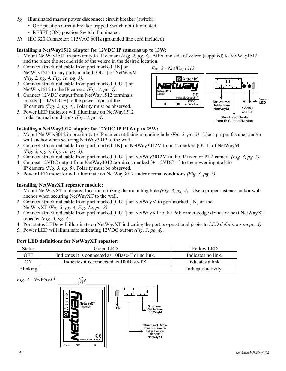 Altronix NetWay8M Installation Instructions User Manual | Page 4 / 12