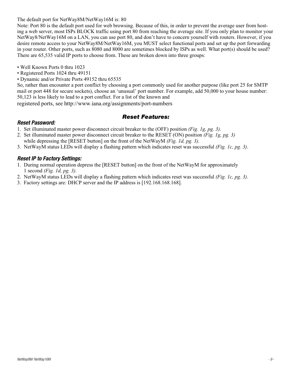 Altronix NetWay8M Installation Instructions User Manual | Page 9 / 12