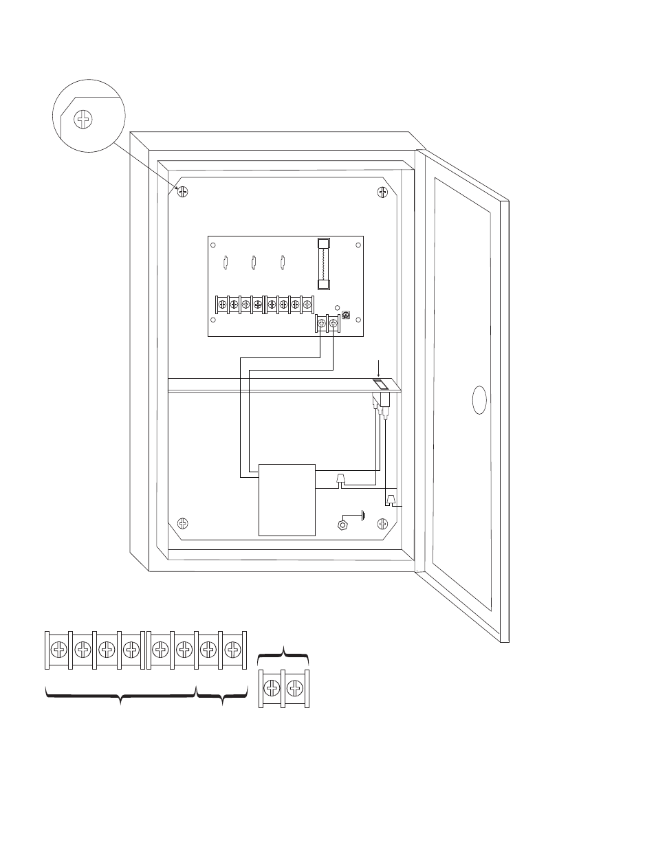 Terminal blocks for fig. 2 fig. 2a, Xfmr | Altronix WPTV244300UL Installation Instructions User Manual | Page 5 / 8