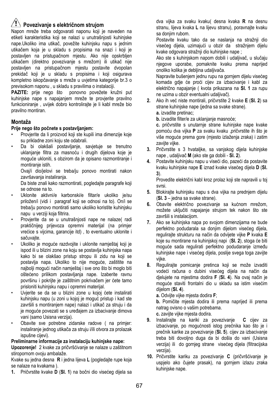 Gorenje DF 6116 BX User Manual | Page 67 / 96