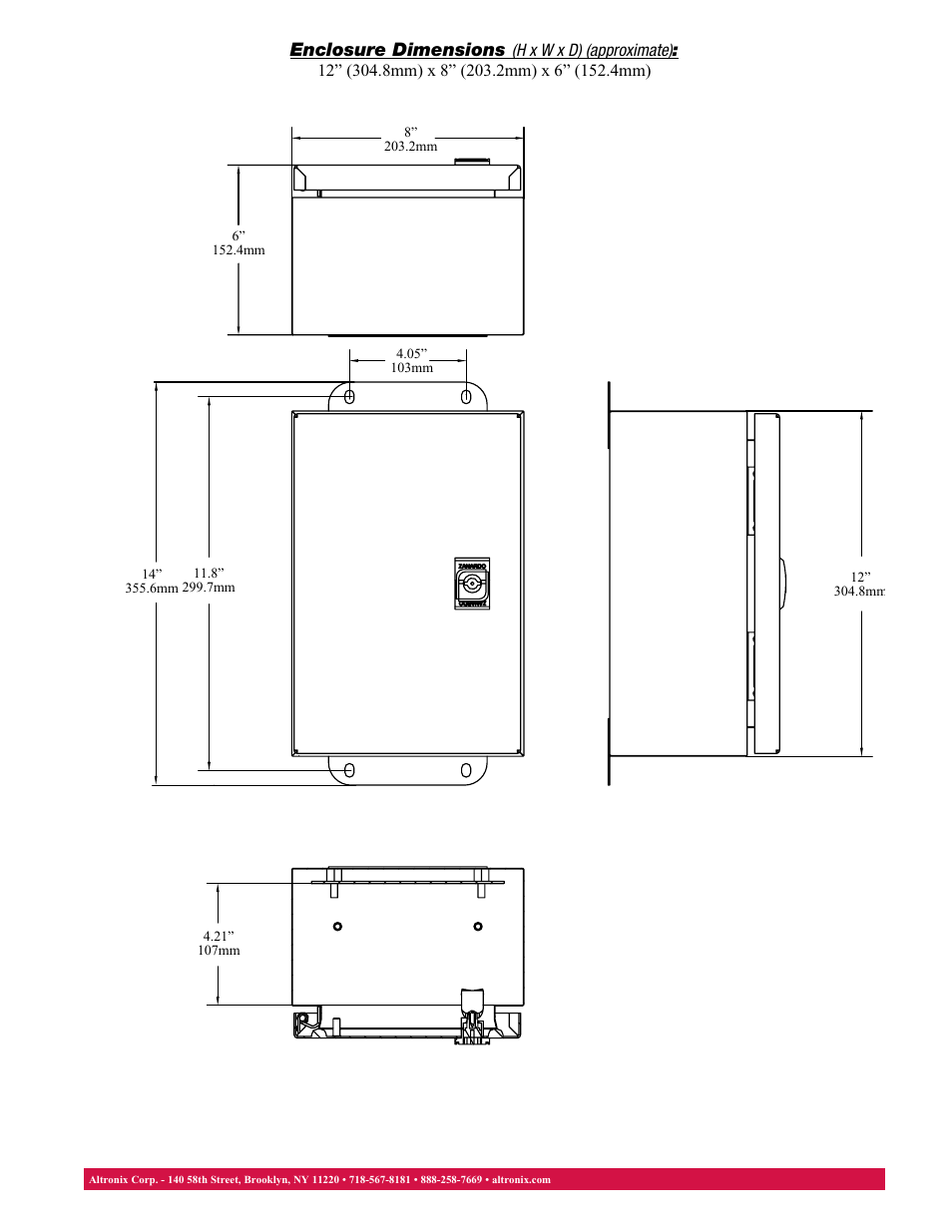 Altronix WPTV248175UL Data Sheet User Manual | Page 2 / 2