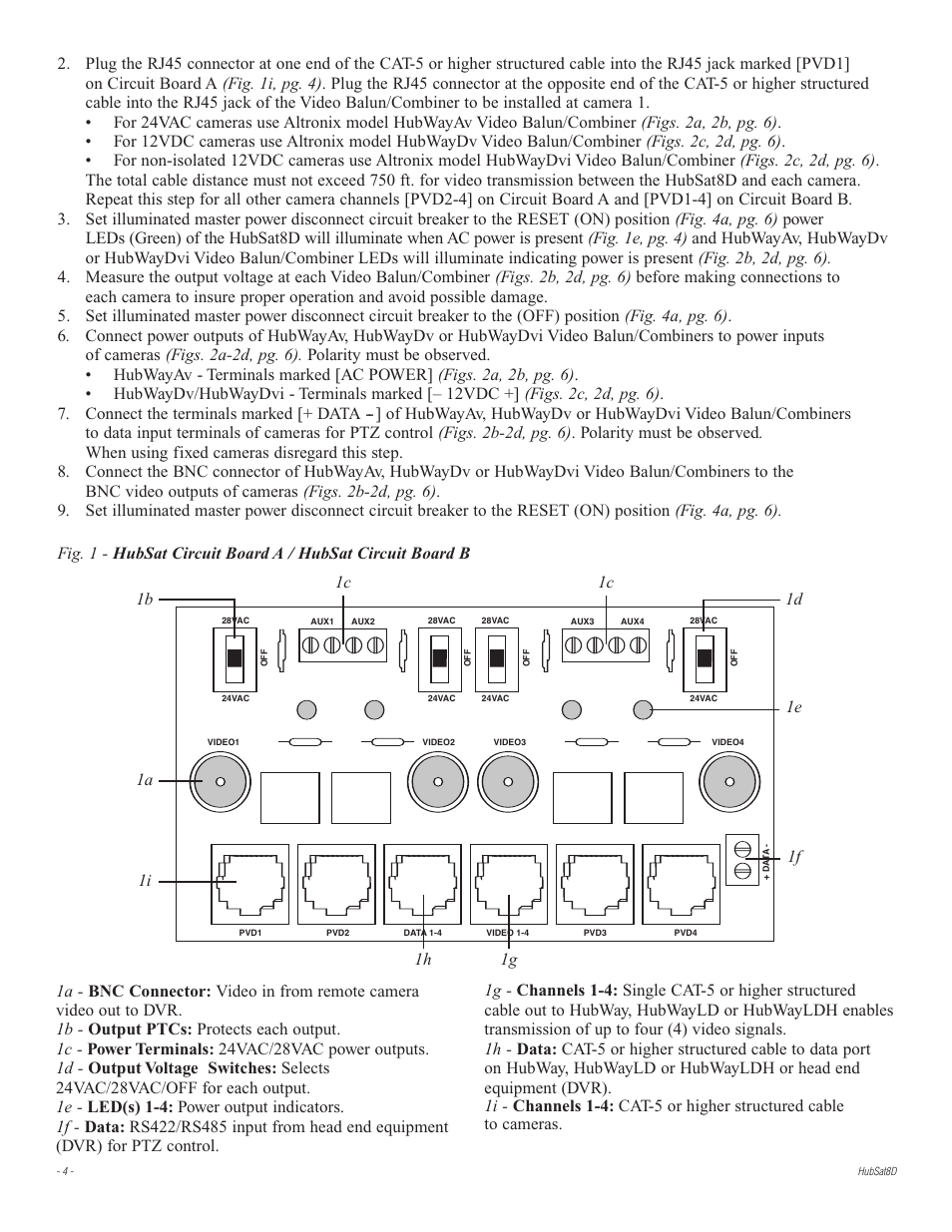 Altronix HubSat 8D Installation Instructions User Manual | Page 4 / 8