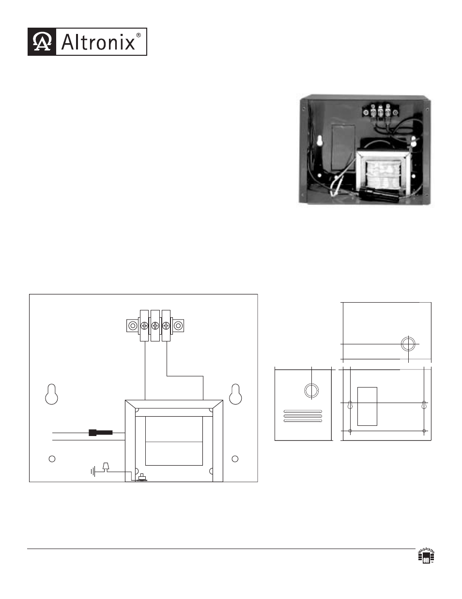 Altronix T24175C Installation Instructions User Manual | 1 page