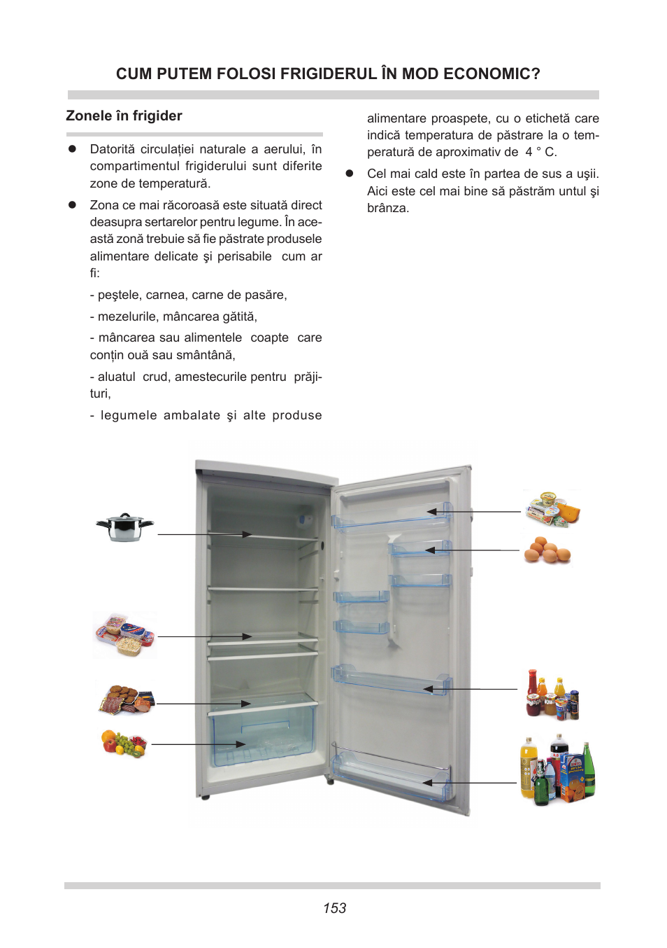 Cum putem folosi frigiderul în mod economic | AMICA FC 204.3 - VKS 15304 W User Manual | Page 153 / 164