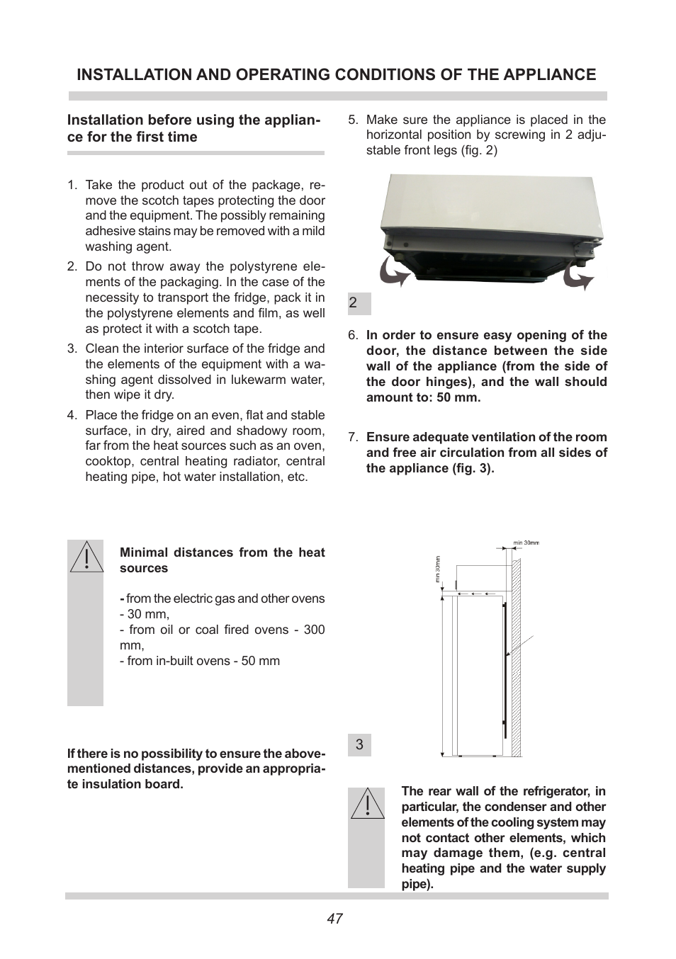 AMICA FC 204.3 - VKS 15304 W User Manual | Page 47 / 164