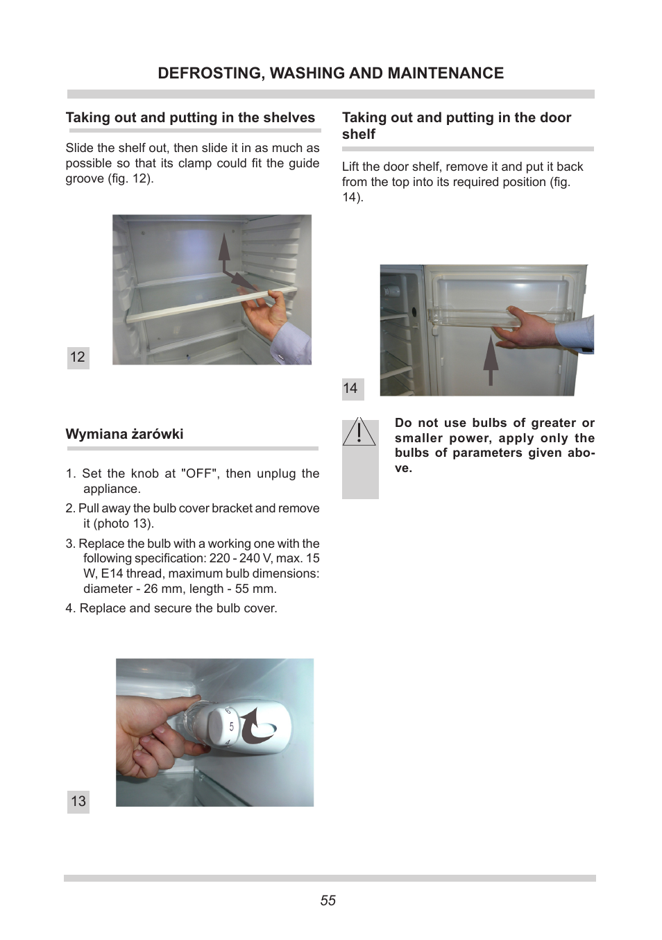 AMICA FC 204.3 - VKS 15304 W User Manual | Page 55 / 164