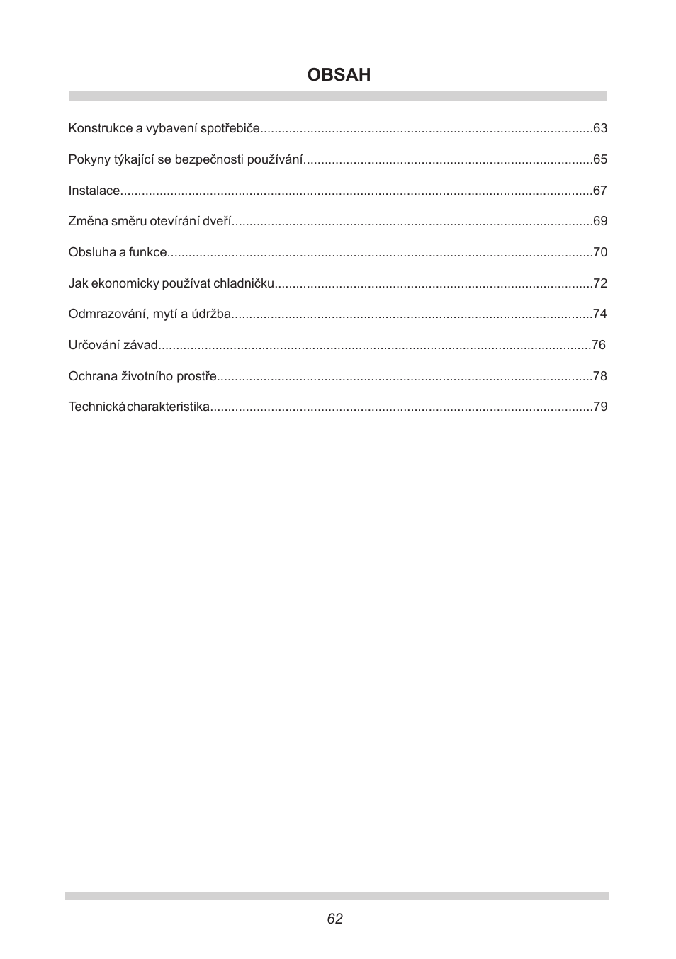 AMICA FC 204.3 - VKS 15304 W User Manual | Page 62 / 164