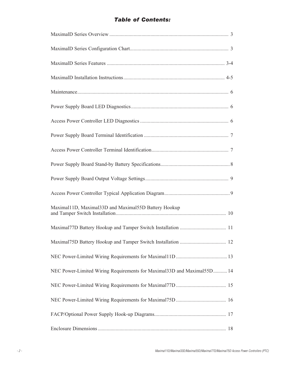 Altronix Maximal77D Installation Instructions User Manual | Page 2 / 20